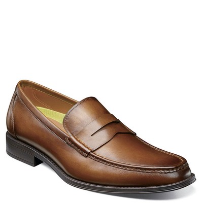 Мужские лоферы Florsheim Amelio Penny оксфорды 10,5 2E США — коньяк