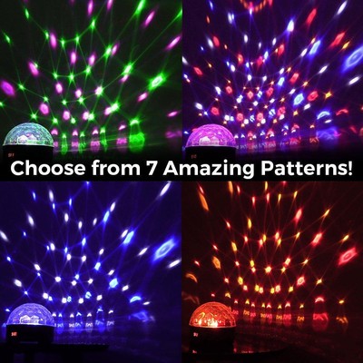 LED Disco Ball by NuLights - RGB LED Party Lights - 100% RISK FREE! Best for