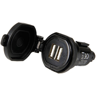Akku Universal-Batterieladegerät Din-Tech mit 2 USB-Ports - Fast Charge - 2700mA