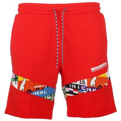 

Мужские шорты Puma International Icon Graphic, размер , повседневные спортивные 531396-11, Красный, Puma International Icon Graphic Shorts