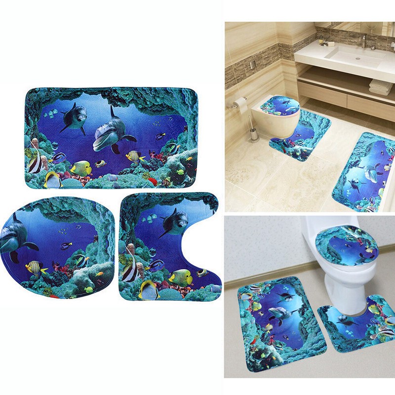 Badmatten Huis 3tlg Badezimmer Set Badteppich Bad Teppich Duschmatte Badvorleger Wc Deckelbezug Dailyjfk Com