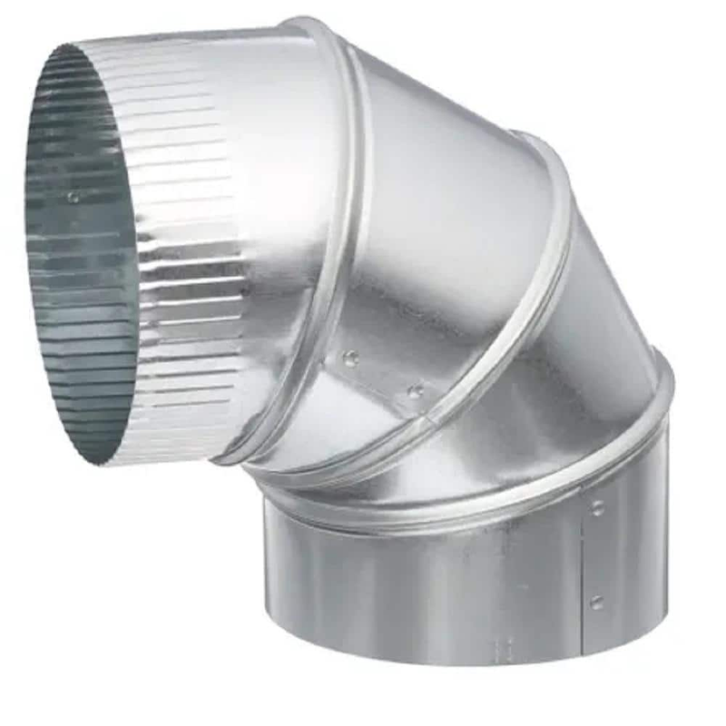 Round Adjustable Elbow 90 Deg 8" HVAC Ducting Venting Galvanized Steel Connector