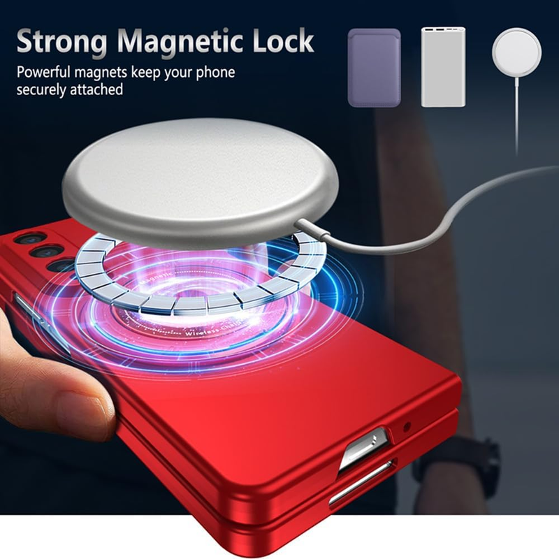 Compatible with Samsung Galaxy Z Fold 4,Magnetic Stand Ring Holder Shockproof Sl