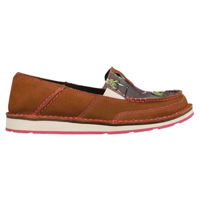 

Коричневые женские повседневные слипоны на плоской подошве Ariat Cruiser Western Aloha Graphic 10044514, Коричневый, Ariat Cruiser Western Aloha Graphic Slip On