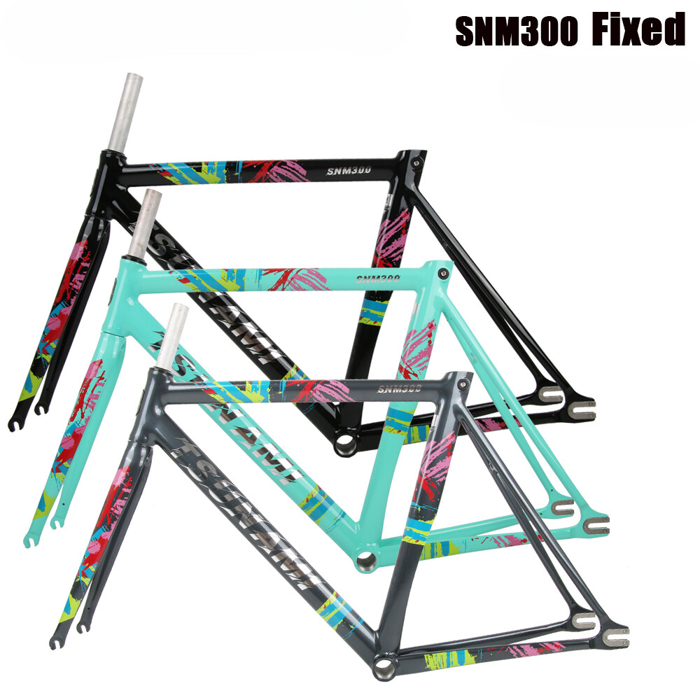Fixed Gear Ultralight Bicycle Frame Kit 52 Cm 54 Cm Racing