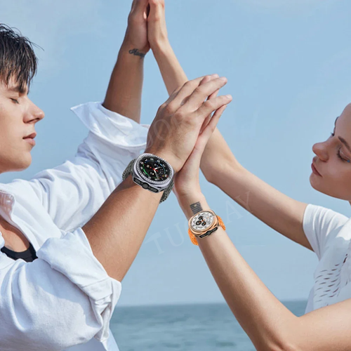 For Samsung Galaxy Watch Ultra 47mm Diamond Bling PC Case Cover Screen Protector