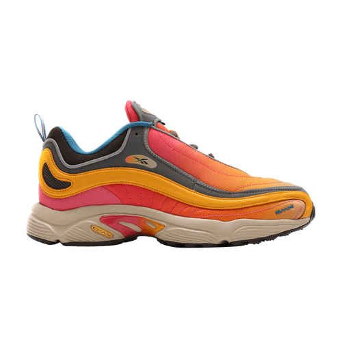 Pre-owned Reebok Bodega X Daytona Dmx 'shanghai Pack' Dv6571 In Trek Gold/super Pink/blue