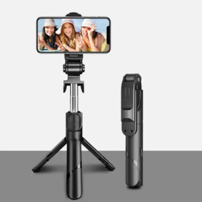 Selfie Stick Tripod for iPhone w/ Remote, 40'' Stick & Phone Stand for Recording