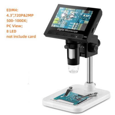 Elikliv Digital Microscope with Screen HD Camera for PCB Soldering Error Coins