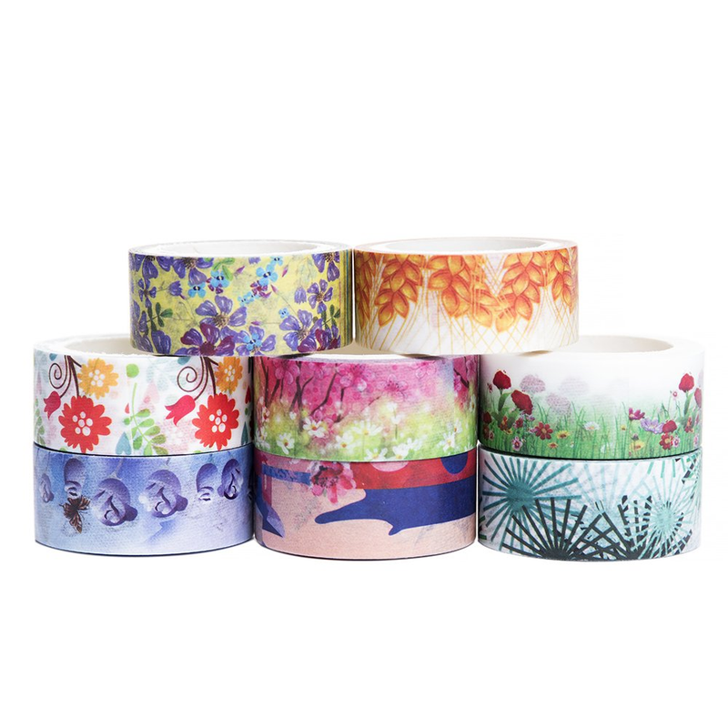 24 Rolls Washi Tape Set - The Theme of nature, 24 different designs about flower