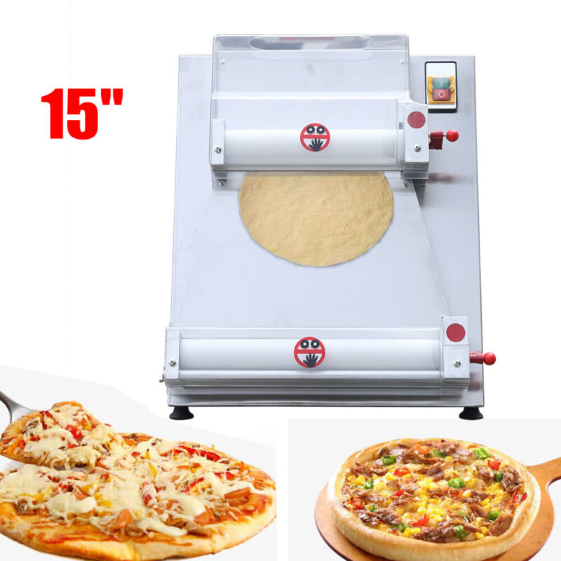 Electric Pizza Dough Roller Sheeter Pastry Press Making Machine 3"-16" Pizza New