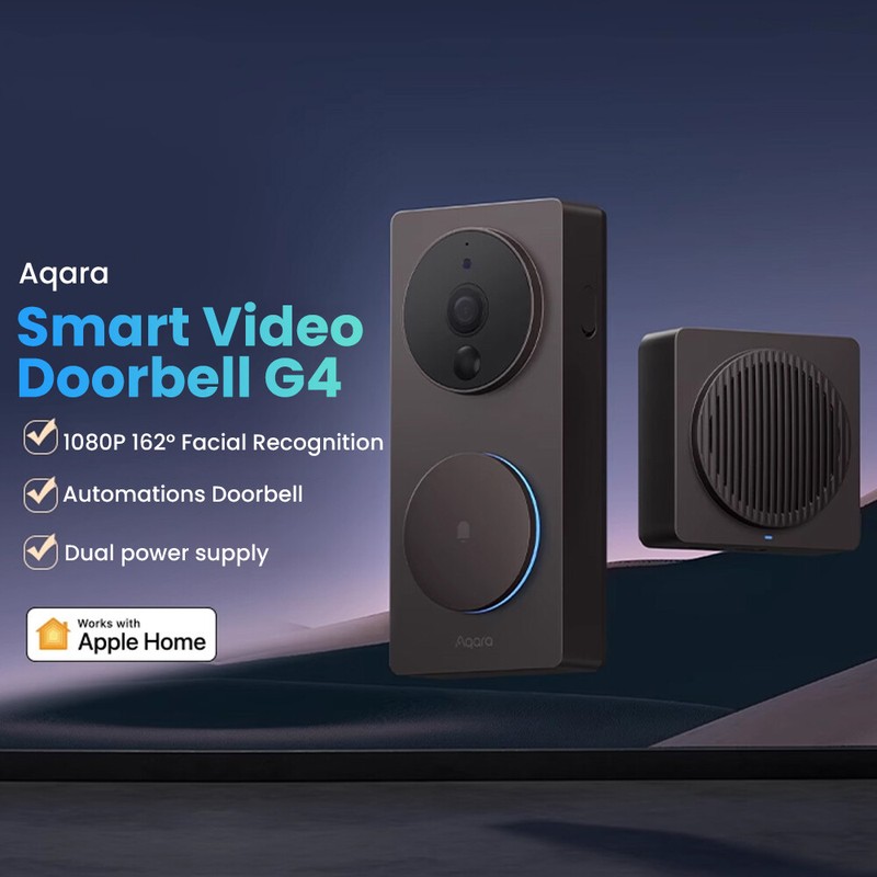 Aqara Smart Video Doorbell G4 1080P 162° Facial Recognition +