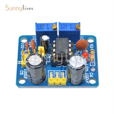 NE555 Duty Cycle and Frequency Adjustable Square Wave Module DIY Kit