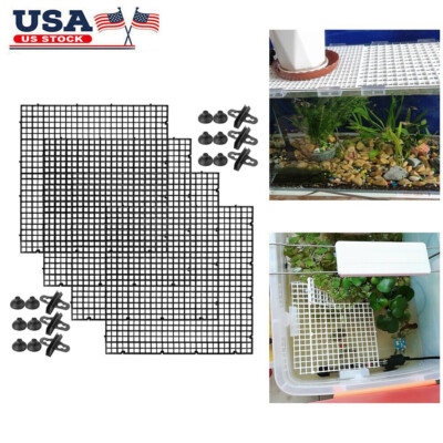 4 Aquarium Divider Tray Grid Egg Crate Light Diffuser Fish Tank Bottom Isolation