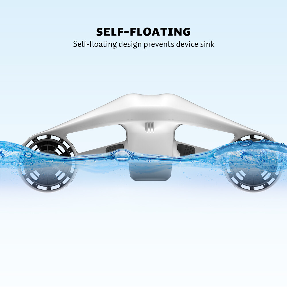 Asiwo Underwater Scooter with Action Camera Mount Dual Motor Diving Sea Scooter