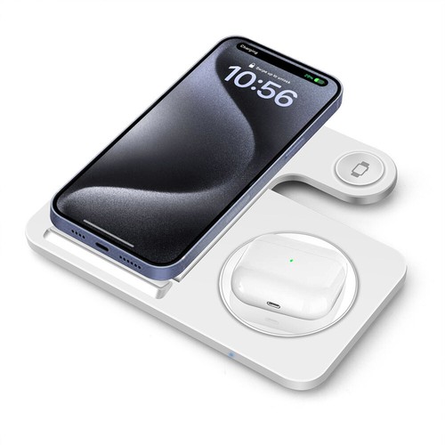 Wireless Charger 3in1 Charging Station For Apple Watch 9/8 iPhone 15 13 12 11 XS