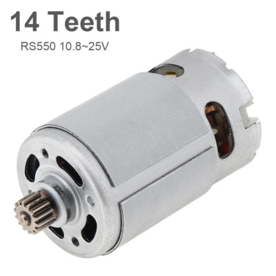 RS550 DC Motor 9.5mm 14 Teeth High Speed Micro Motor for Electric Drill Saw
