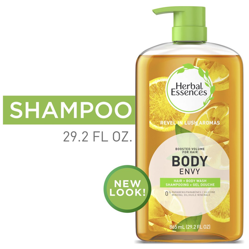 Herbal Essences Body Envy Shampoo & Body Wash, Volume Shampoo, 29.2 Fl Oz