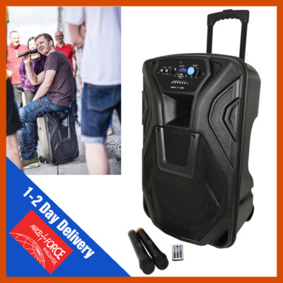 QTX Busker 15 Portable USB Bluetooth DJ Band Karaoke 15