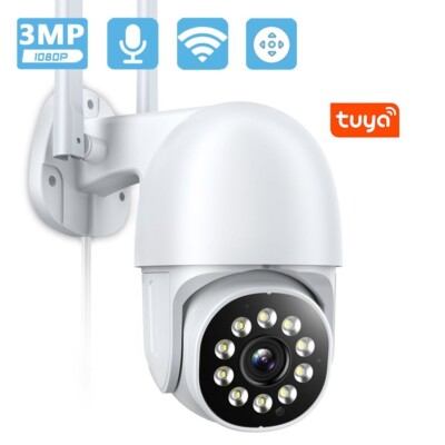 5MP Tuya IP SmartCam 4x Digital Zoom Auto Tracking Home Security PTZ WiFi Camera