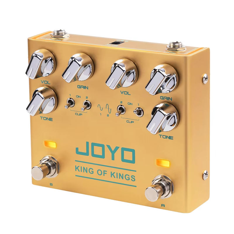 R-20 KING OF KINGS Dual Channel Overdrive Effect Crunch Pedal with Volume/Gain/T