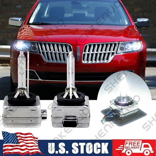 Front 6000K HID Headlight Bulbs For Lincoln MKZ 2010-2012