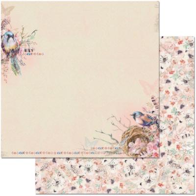 BoBunny Serendipity 1x Scrapbooking Papier 12X12'' Frühling Vögel Nest 30,5 cm