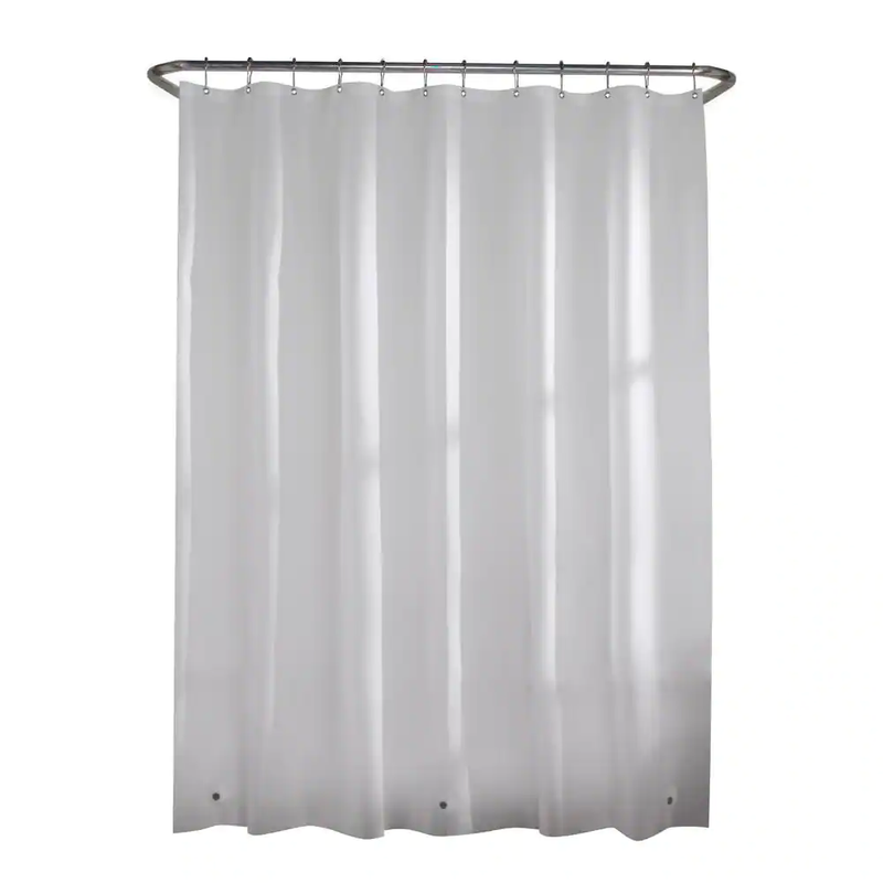 Glacier Bay PEVA Shower Curtain Liner 70 x 72 Waterproof Mildew Resistant Clear