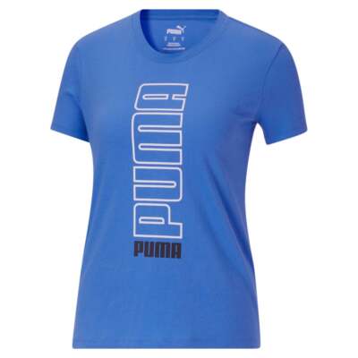 

Футболка Puma Modern Vert Inf женская синяя повседневная 847019-65, Синий