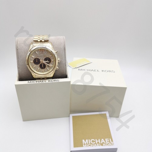 Michael Kors MK8494 Lexington Gold Tone Chronograph