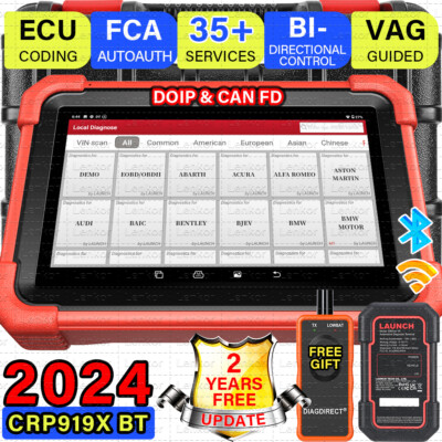 LAUNCH X431 CRP919X BT Elite CANFD & DOIP ECU Coding Bidirectional Scan Tool