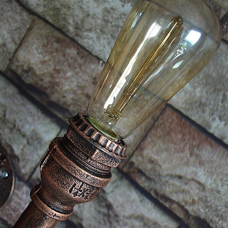 Wandleuchte Industrial Hängelampe Wasserrohr Pendelleuchte