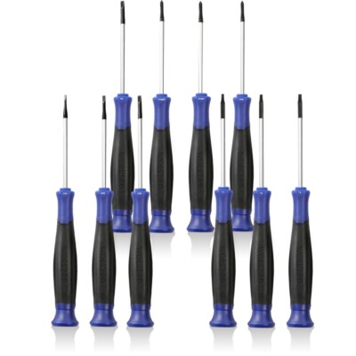 10PCS Precision Screwdriver Set Phillips Slotted Torx Star Magnetic Screwdrivers