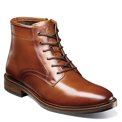 Florsheim Forge Plain Toe Lace Up Boot Mens Boot - Cognac