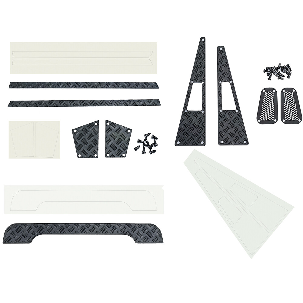 Side Door Engine Hood Tail Protection Anti-skid For 1/18 Tra