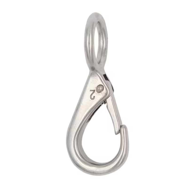 Snap Hook Stainless Steel Spring Loaded Clip 250 Lb Rope Chain Marine Hardware