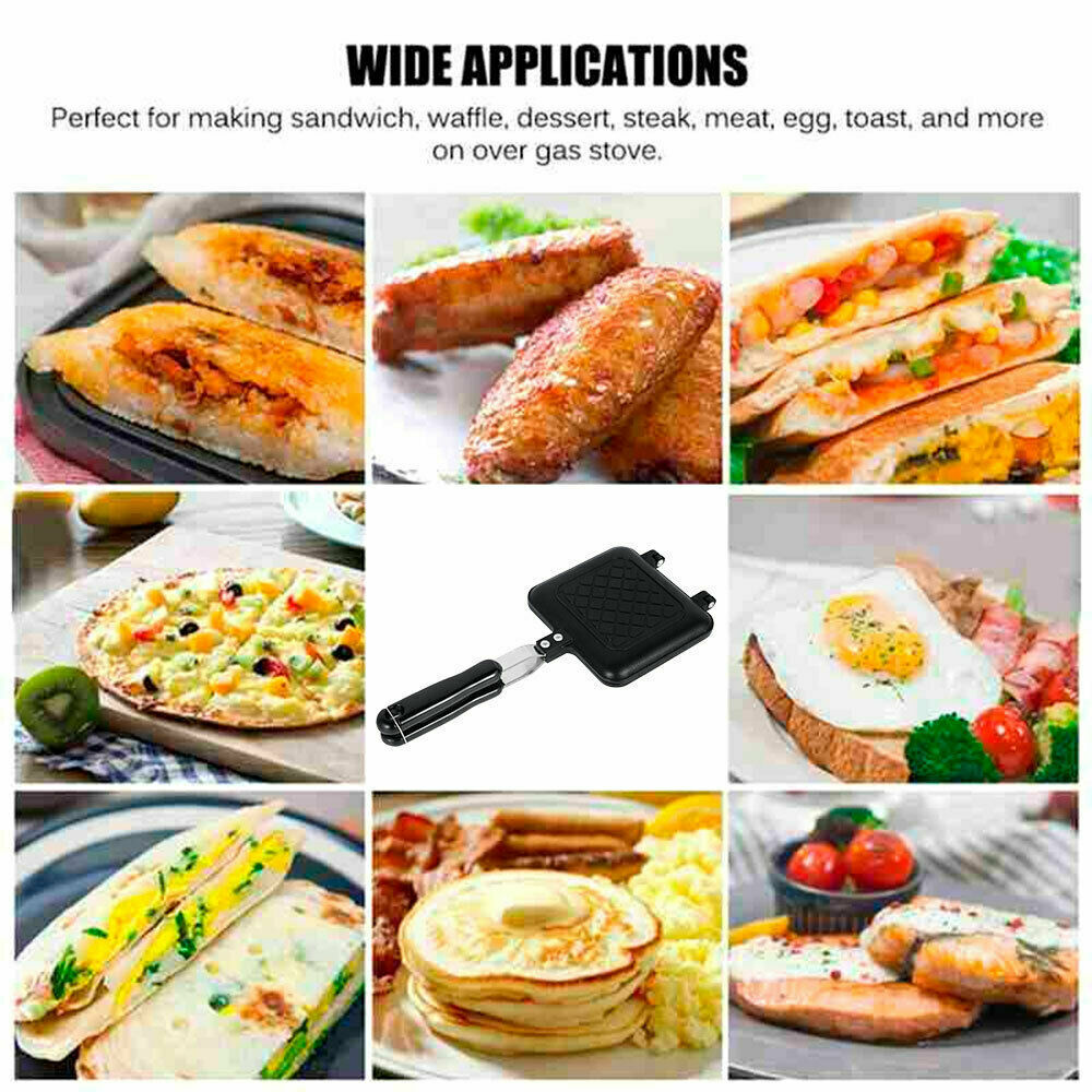 Sandwich Toastie Maker Toaster Machine Breakfast Non-stick Camping Stove Toaster: 3 - 5 Days Free Delivery Only UK