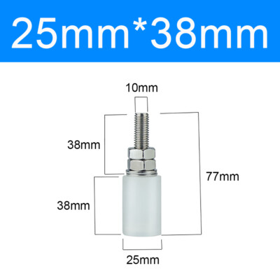 Diameter 25 36 40 48 50 60mm Slide Gate Guide Roller, Bearingless Nylon Rollers