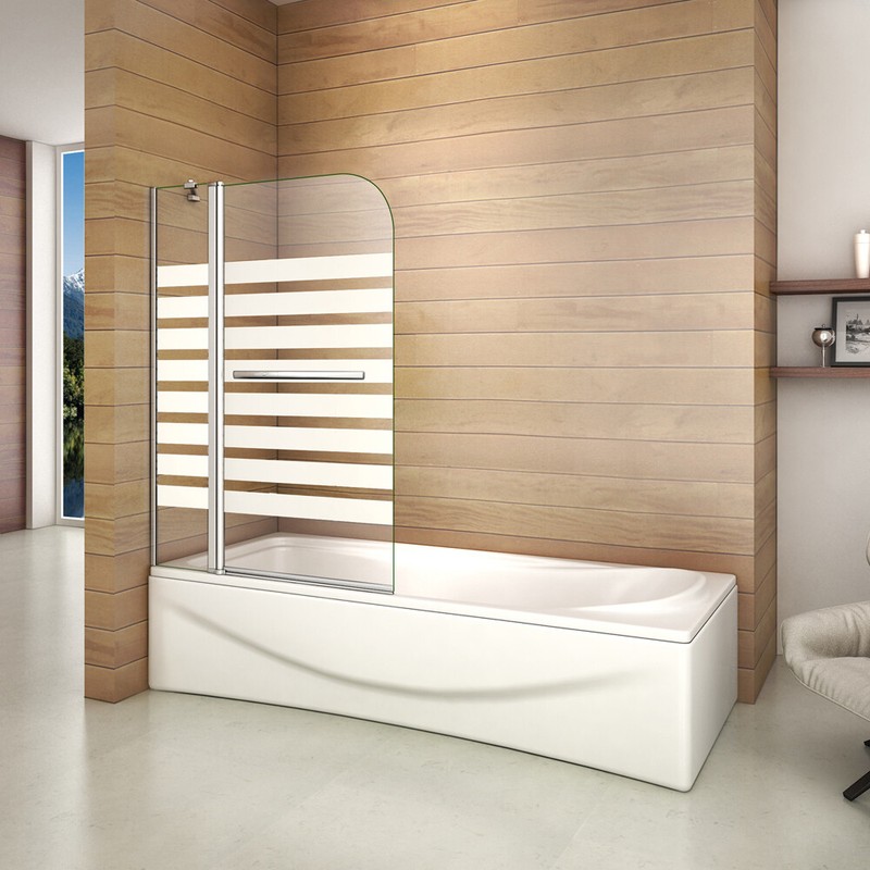 B2b-120x140cm Links Badewanne Aufsatz 180aa Duschwand Trennwand Duschabtrennung