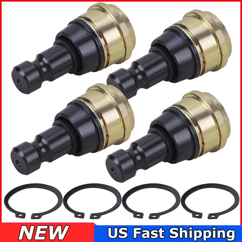 4-Pack Ball Joint Kit For Polaris Sportsman 550 850 1000 – Upper/Lower, Front, With Snap Rings