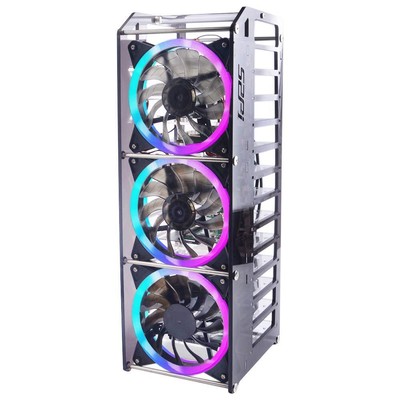 GeeekPi New Raspberry Pi Cluster Case, Raspberry Pi Rack Case Stackable Case wit