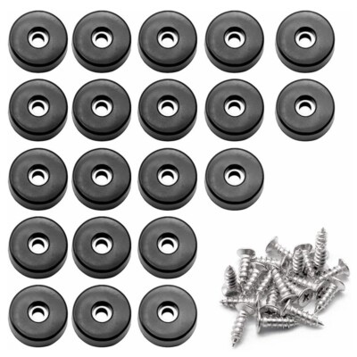 20x Rubber Cutting Board Feet 1'' Non Slip Bumper Pads Furniture Electronics C138