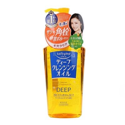KOSE Softymo Deep Pore Cleansing Facial Wash Oil Treatment Makeup Remover 230ml