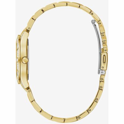 Pre-owned Bulova Gold Womens Analogue Watch Phantom Crystal 98l283