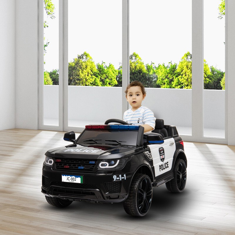 Electric 12V Ride On Police Car Kids Gift SUV Toys