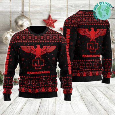 Rammstein Industrial Metal Ugly Christmas Sweater