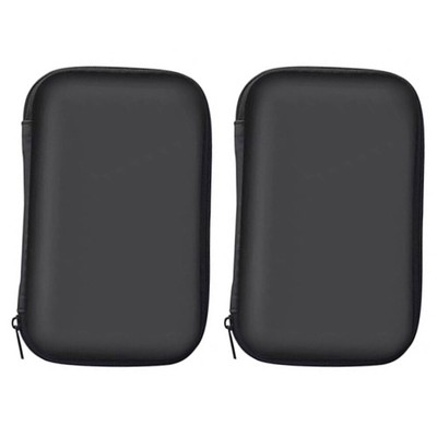  2 Pcs Eva Storage Bag 14X10X4cm Travel Mobile Organizer Electronics
