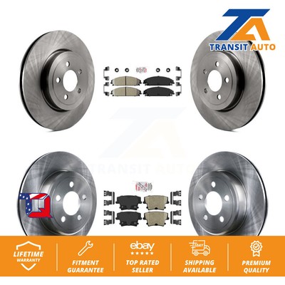 Front Rear Ceramic Pad Brake Rotor Kit For Dodge Chrysler 300 Charger Challenger
