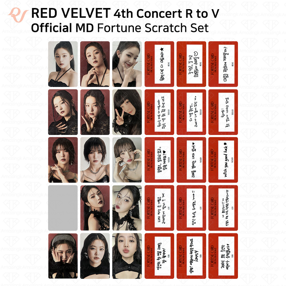 Red Velvet 4th Concert R to V Official MD Fortune Scratch