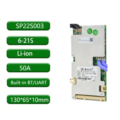 JBD SMRAT BMS 6S-21S Li-ion Battery Balance PCB Protective Board w/ Built-in BT
